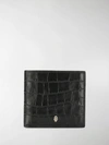 ALEXANDER MCQUEEN TEXTURED SKULL CARDHOLDER,550854DZT0Y13502984