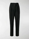 Givenchy Pleated High-rise Trousers In Black