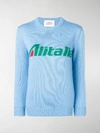 Alberta Ferretti Alitalia Knit Sweater In Blue