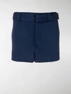 PRADA LOGO PATCH BELTED SHORTS,UP0043S1911TQX13598459
