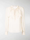 SEE BY CHLOÉ RUFFLED NECK BLOUSE,CHS19SHT1402513481729