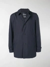 Herno Buttoned Lightweight Jacket In Blue