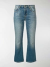 SAINT LAURENT CROPPED BOOTCUT JEANS,527662Y883A13153265