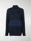 CHLOÉ TURTLE-NECK PANELLED SWEATER,13476657