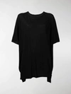 Rick Owens Drkshdw Oversized T-shirt In Black