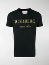 Iceberg Embroidered Logo T-shirt In Black