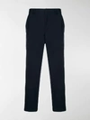 Prada Slim Tailored Trousers In Blue