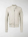 RICK OWENS LEATHER BOMBER JACKET,RU19S2775LBA13597324