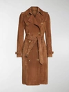 BURBERRY SUEDE TRENCH COAT,800709713493922