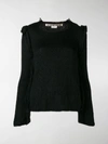 Comme Des Garçons Raw Hem Sweater In Black