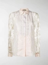 BOTTEGA VENETA FLORAL LACE SHIRT,545456VEYV313470629