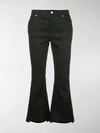 ALEXANDER MCQUEEN KICK-FLARE CROPPED JEANS,559499QMM0913429640