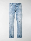 DSQUARED2 CROPPED DISTRESSED JEANS,S72LB0177S3030913714842