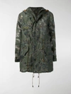 MR & MRS ITALY FLORAL CAMO PRINT PARKA,PMR704S13700740