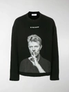 IH NOM UH NIT DAVID BOWIE PRINT SWEATSHIRT,NUS1929813718475