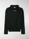 Ih Nom Uh Nit Frayed Graphic Logo Hoodie In Black