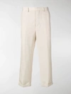 JACQUEMUS CROPPED FOLD-UP TROUSERS,195PA0919513847804