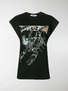 Msgm Dream Scorpion Print T-shirt In Black