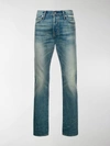 TOM FORD LIGHT-WASH FITTED JEANS,TFD001BSJ1113890418