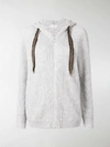 BRUNELLO CUCINELLI RIBBED KNIT HOODIE,M1271642600013198672