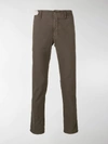 Incotex Slim Fit Chinos In Brown