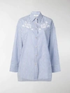 COACH OVERSIZED FLORAL EMBROIDERY SHIRT,7254913801434