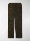 BURBERRY STRAIGHT-FIT LEOPARD PRINT TROUSERS,13724179