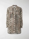 GANNI LEOPARD PRINT SHIRT,F315813807486