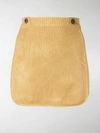 Gcds Ribbed Mini Skirt In Gold