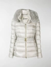 Herno Claudia Fur Trim Padded Jacket In Neutrals