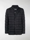 Herno Double Layer Down Jacket In Blue