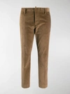 DSQUARED2 CROPPED CORDUROY TROUSERS,S75KB0028S4073714095921