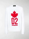 DSQUARED2 MAPLE LEAF LOGO SWEATSHIRT,S71GU0285S2503013889619