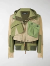 DSQUARED2 LAYERED MILITARY WINDBREAKER JACKET,S71AN0046S4957313895017
