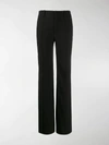 CHLOÉ PLEATED FRONT FLARED TROUSERS,14098387