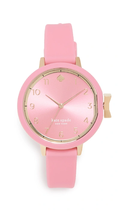 Kate Spade Silicone Watch, 34mm In Pink