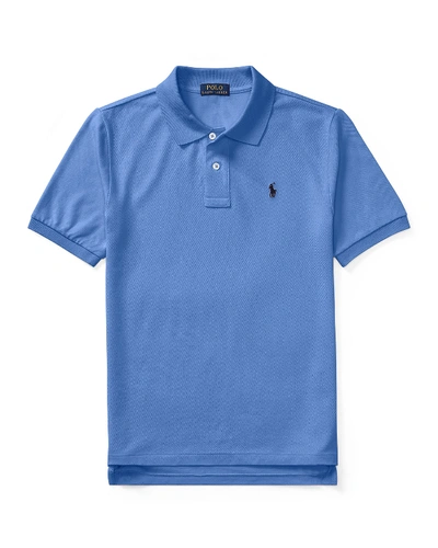 Ralph Lauren Kids' Short-sleeve Logo Embroidery Polo Shirt In Scottsdale Blue