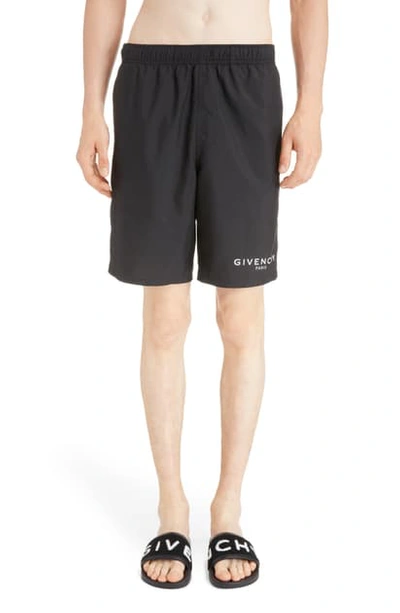 Givenchy Swim Trunks In Light Kaki