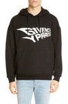 GIVENCHY GLOW IN THE DARK HOODED SWEATSHIRT,BMJ02V30CR