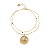 WANDERLUST + CO December Birthstone Gold Bracelet