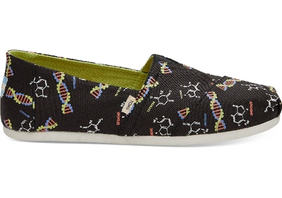 Toms Glow In The Dark Black Dna Men's Classics Slip-on Shoes