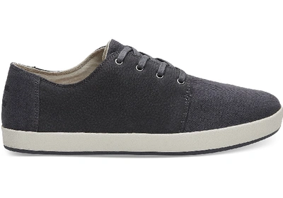 Toms Forged Iron Grey Nubuck Oxford Men's Payton Sneakers Shoes In Blue