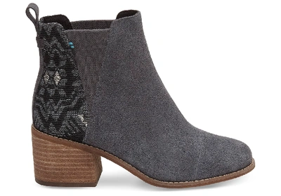 Toms Forged Iron Grey Metallic Jacquard Women's Esme Boots In Gray