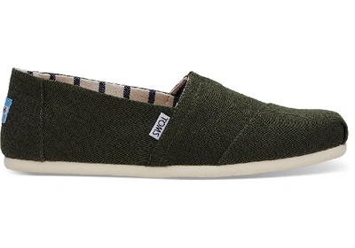 Toms Pine Heritage Canvas Men's Classics Slip-on Shoes In Black