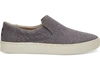 TOMS SHADE HERITAGE CANVAS MEN'S LOMAS SLIP ONS SHOES,889556397327