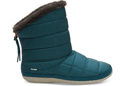 Toms Stellar Blue Quilted Women's Inez Ankle Boots