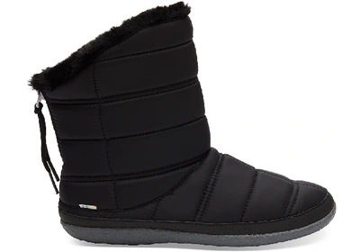Toms Black Quilted Women's Inez Ankle Boots