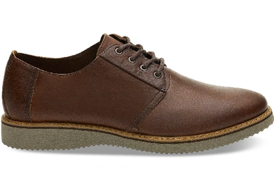 Toms Peanut Brown Leather Men's Preston Dress Shoes