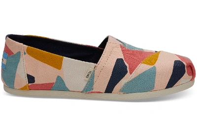 Toms Rose Glow Canvas Women's Classics Slip-on Shoes In Neutrals