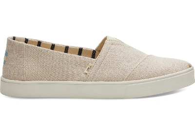 Toms Weisse Heritage Canvas Cupsole Classics Fur Herren - Grösse Eu 42.5 Slipper Natural